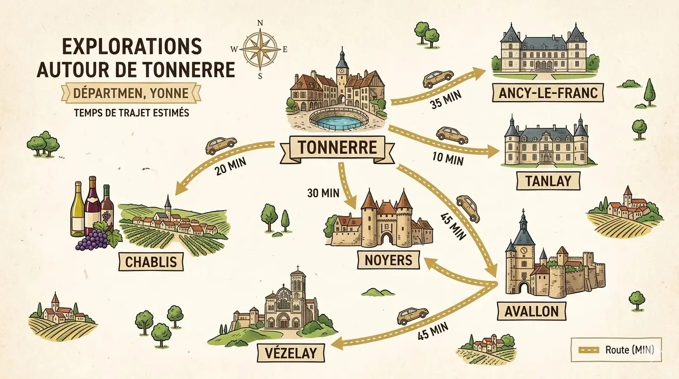 les villes et villages à voir autour de Tonnerre