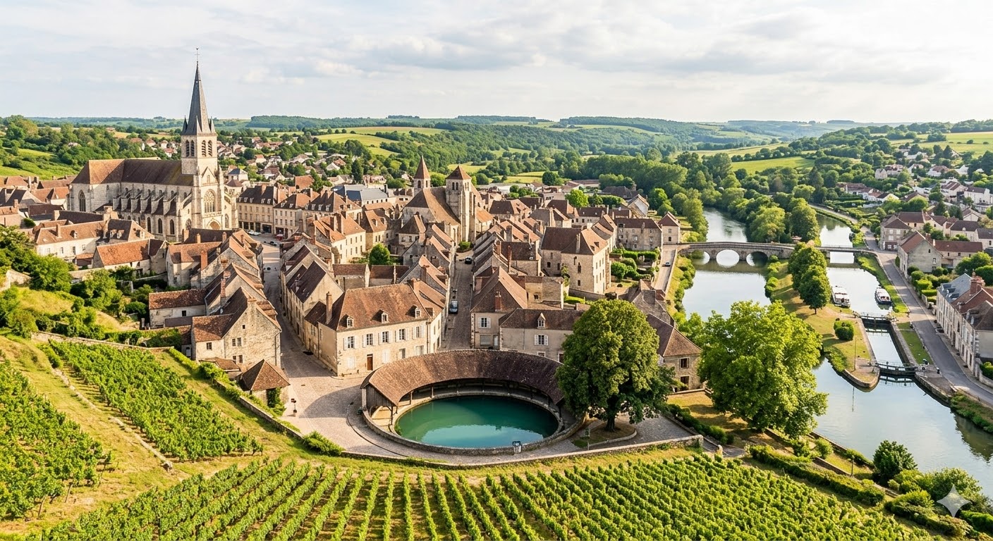 Ville de Tonnerre en Bourgogne