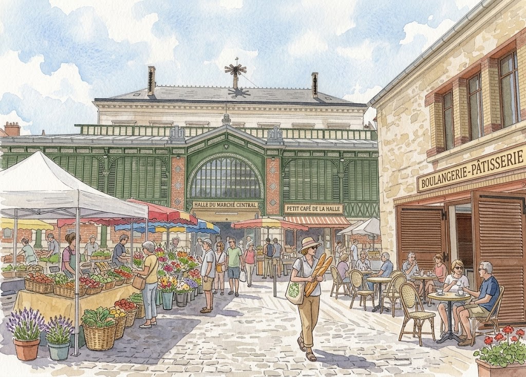 Tonnerre market, restaurants and shops within walking distance of Le Clos de l’Armançon